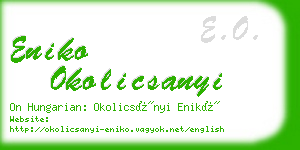 eniko okolicsanyi business card